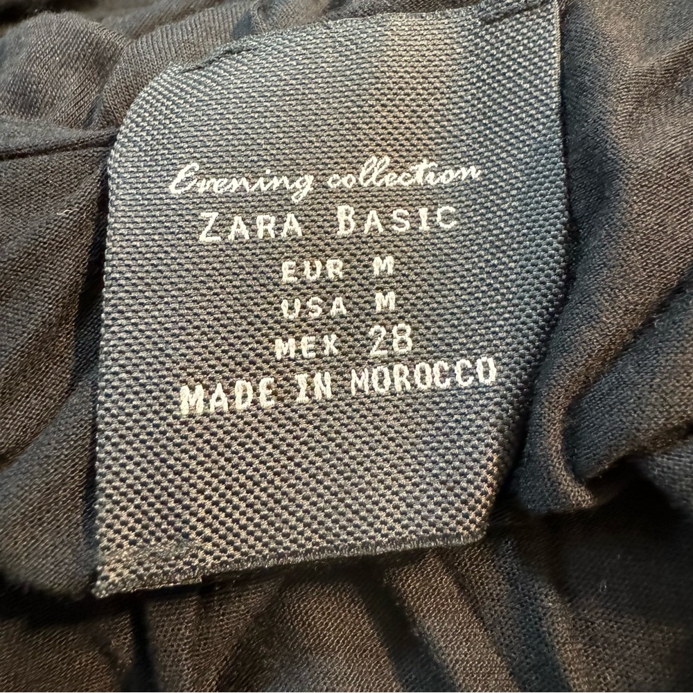 Zara Basic Evening Collection Sleeveless Ruffled … - image 5